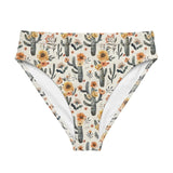 Cactus Sunflower High-Waisted Bikini Bottom -  - ["cactus","swim","women"]