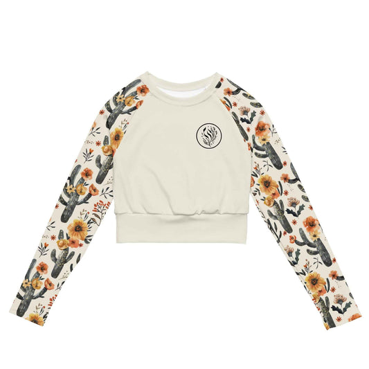 Cactus Sunflower Eco Cropped Rash Guard Solid - 