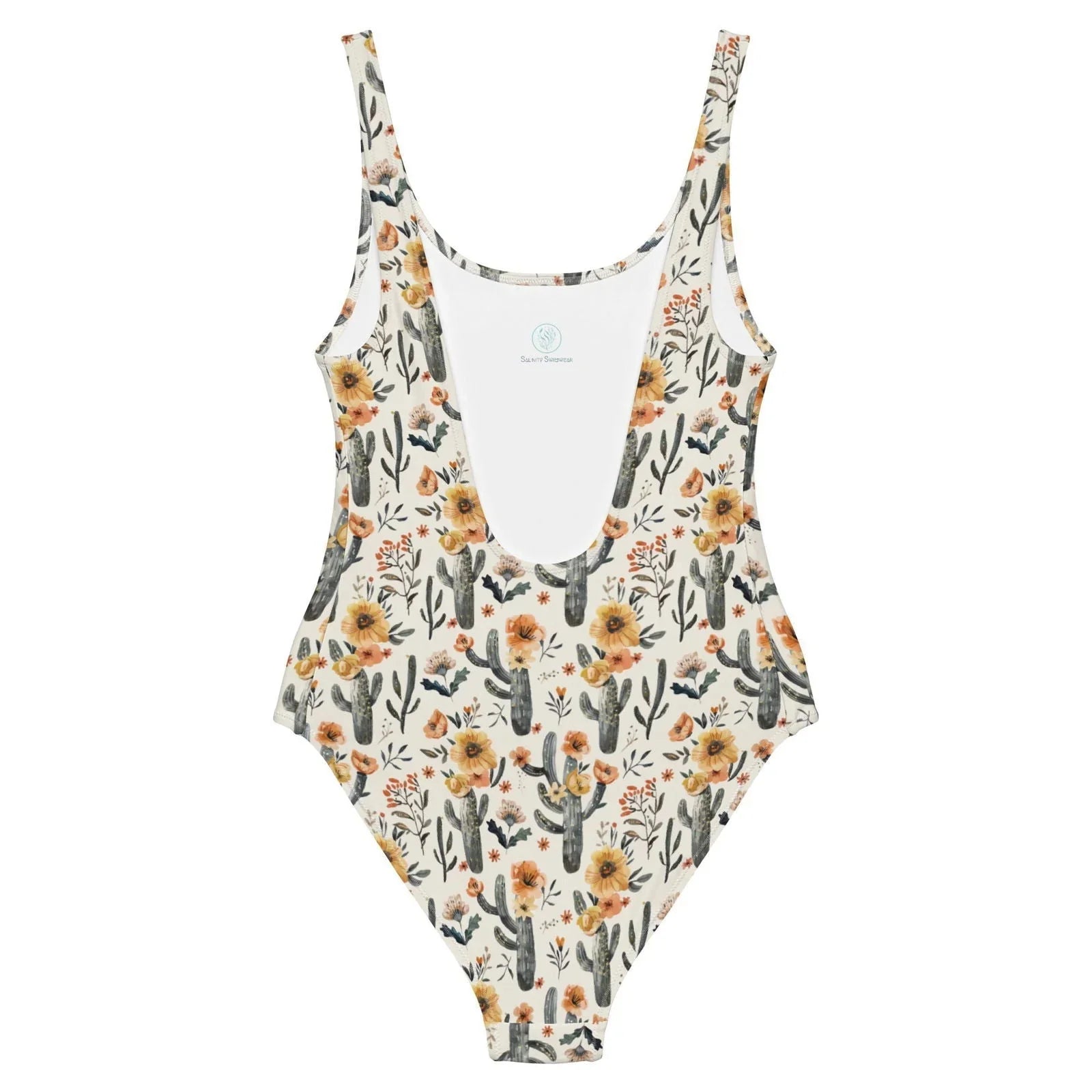 Cactus Sunflower One-Piece Swimsuit - 