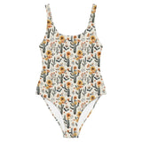 Cactus Sunflower One-Piece Swimsuit -  - ["cactus","swim","women"]