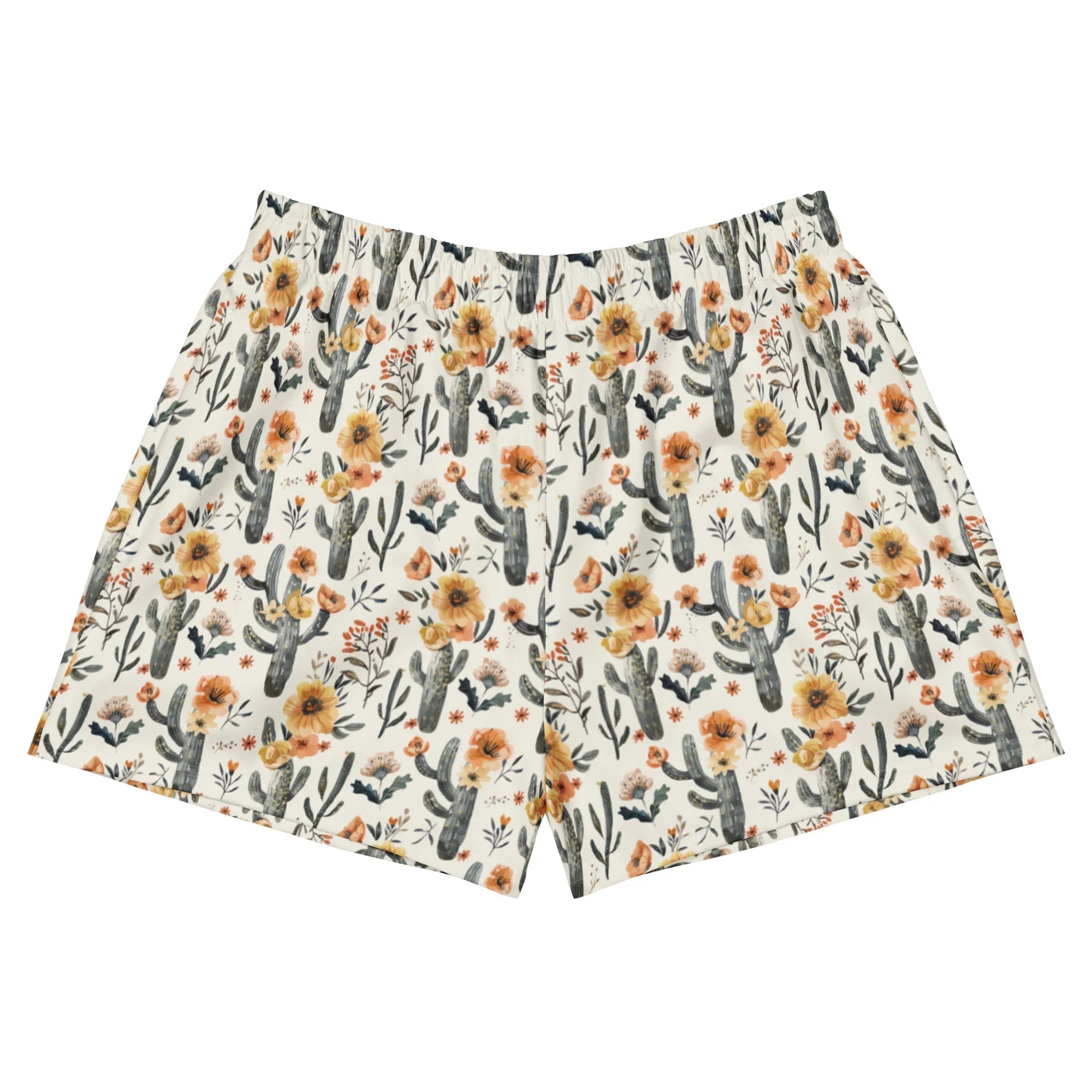 Cactus Sunflower Swim Shorts -  - ["cactus","Short","swim","women"]