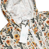 Cactus Sunflower Women’s Cropped Windbreaker -  - ["cactus","jacket","women"]