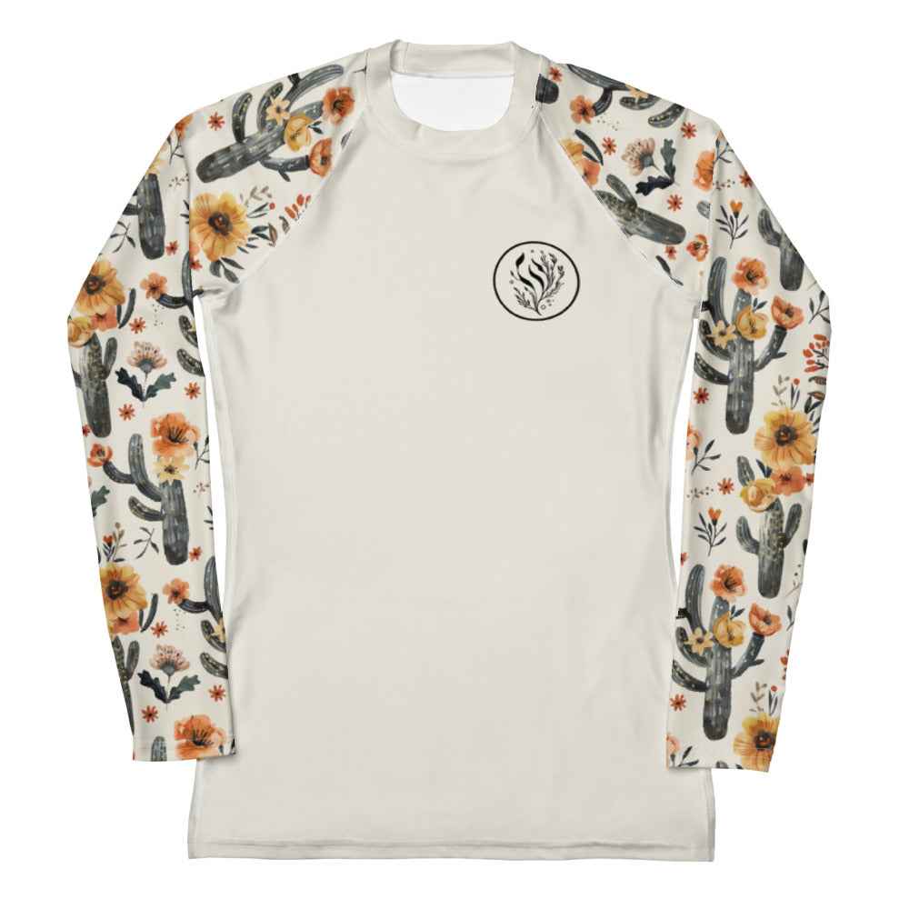 Cactus Sunflower Women's Rash Guard Solid - 