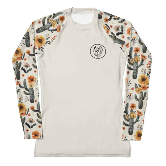 Cactus Sunflower Women's Rash Guard Solid - 