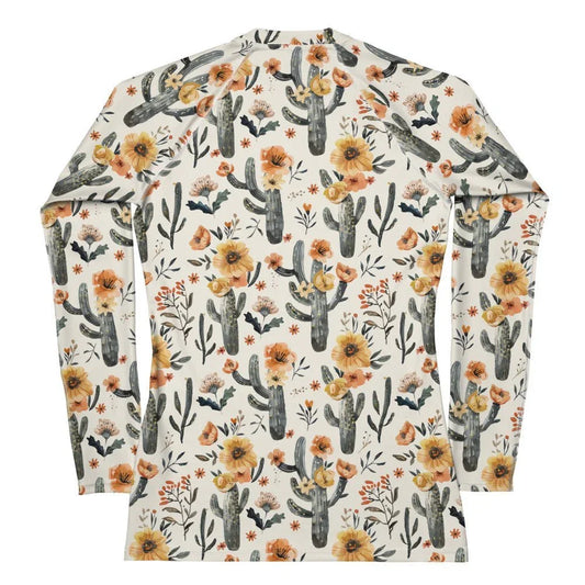 Cactus Sunflower Women's Rash Guard - 