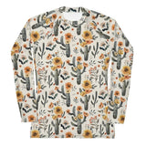 Cactus Sunflower Women's Rash Guard -  - ["cactus","rash guard","women"]