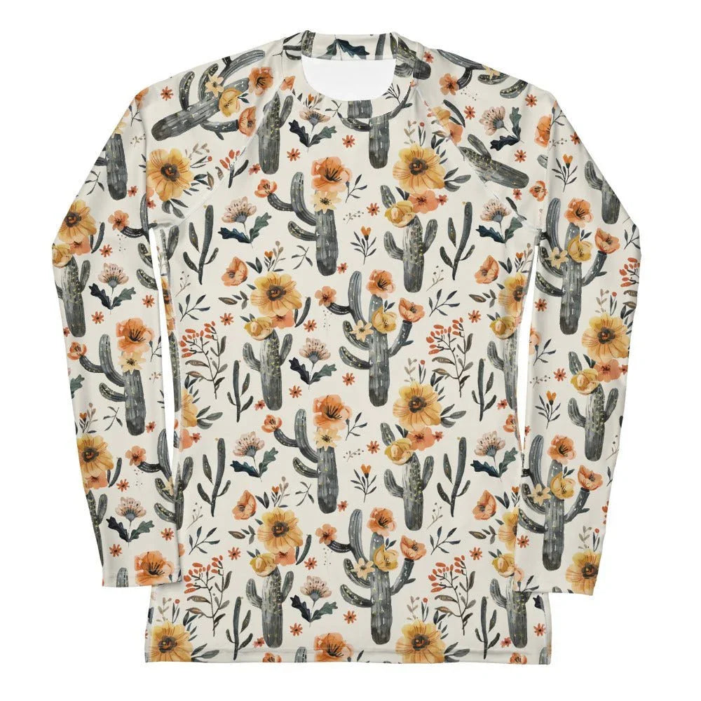 Cactus Sunflower Women's Rash Guard - 