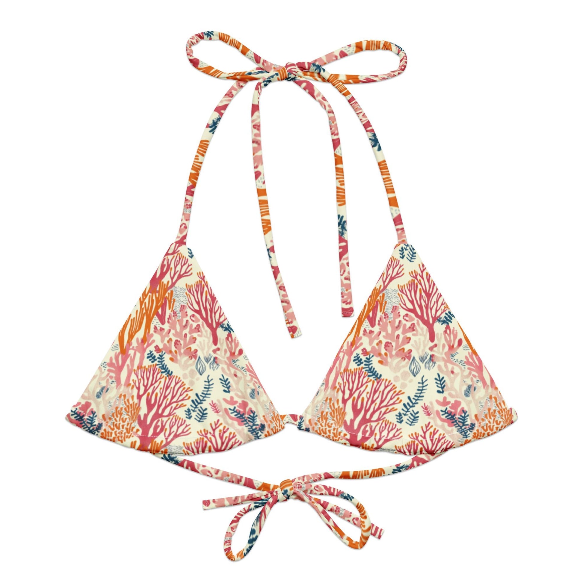 Coral Reef Eco String Bikini Top - 