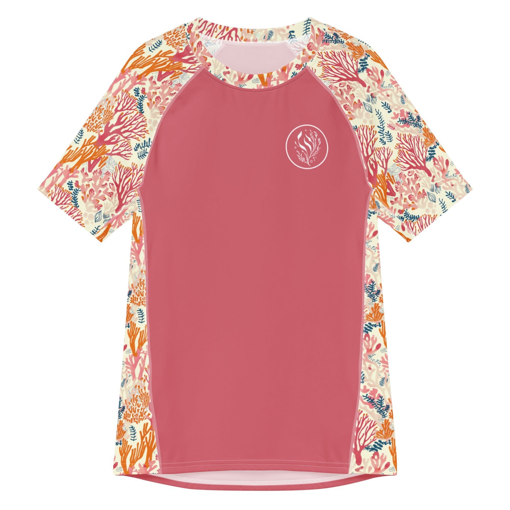 Coral Reef Men’s Short Sleeve Swim Shirt - 