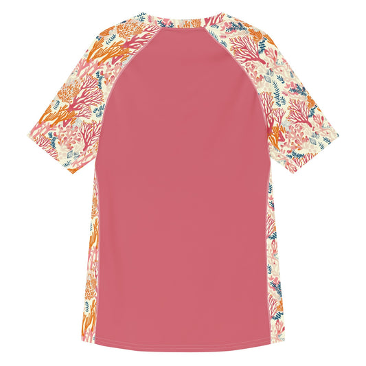 Coral Reef Men’s Short Sleeve Swim Shirt - 