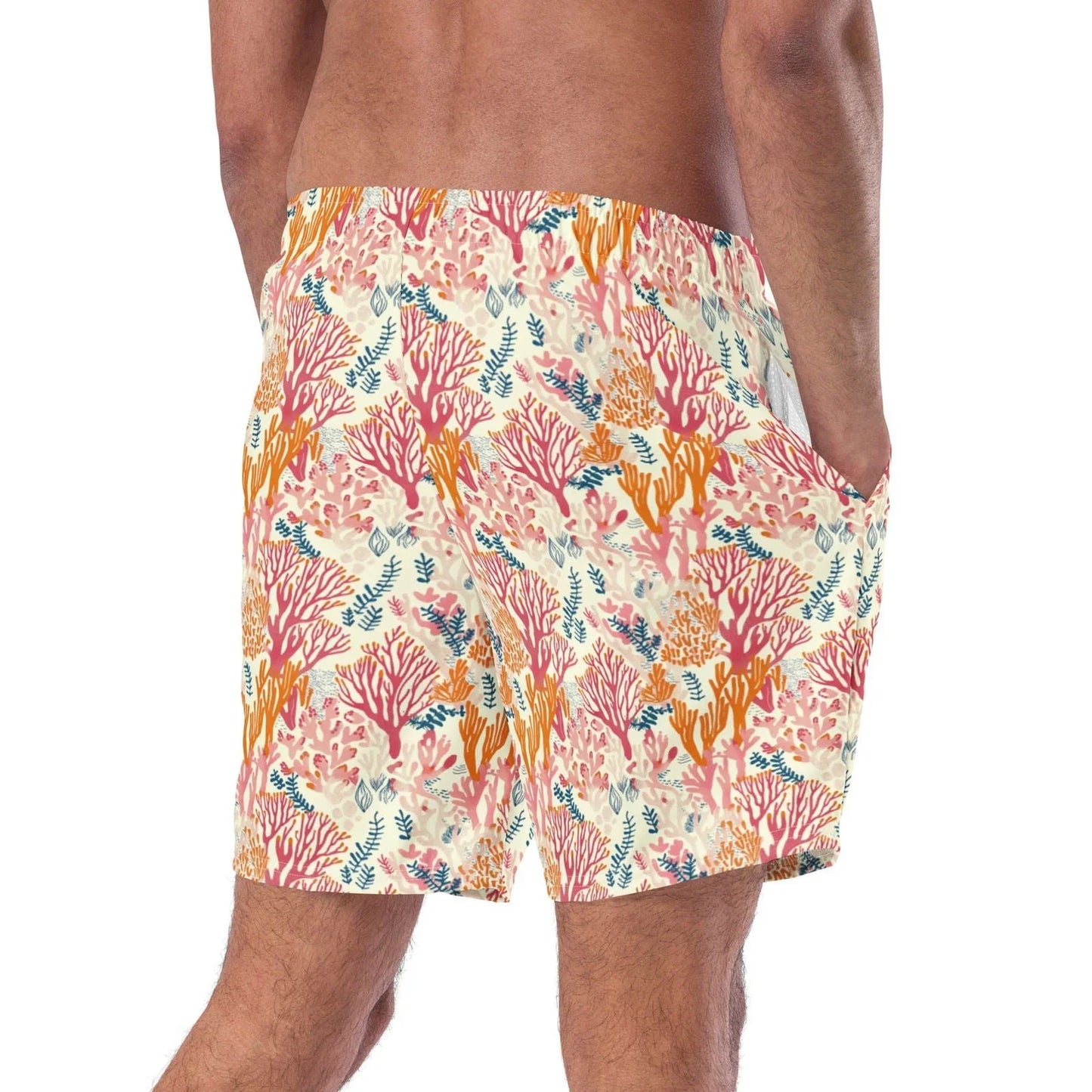 Coral Reef Men's Swim Trunks - 
