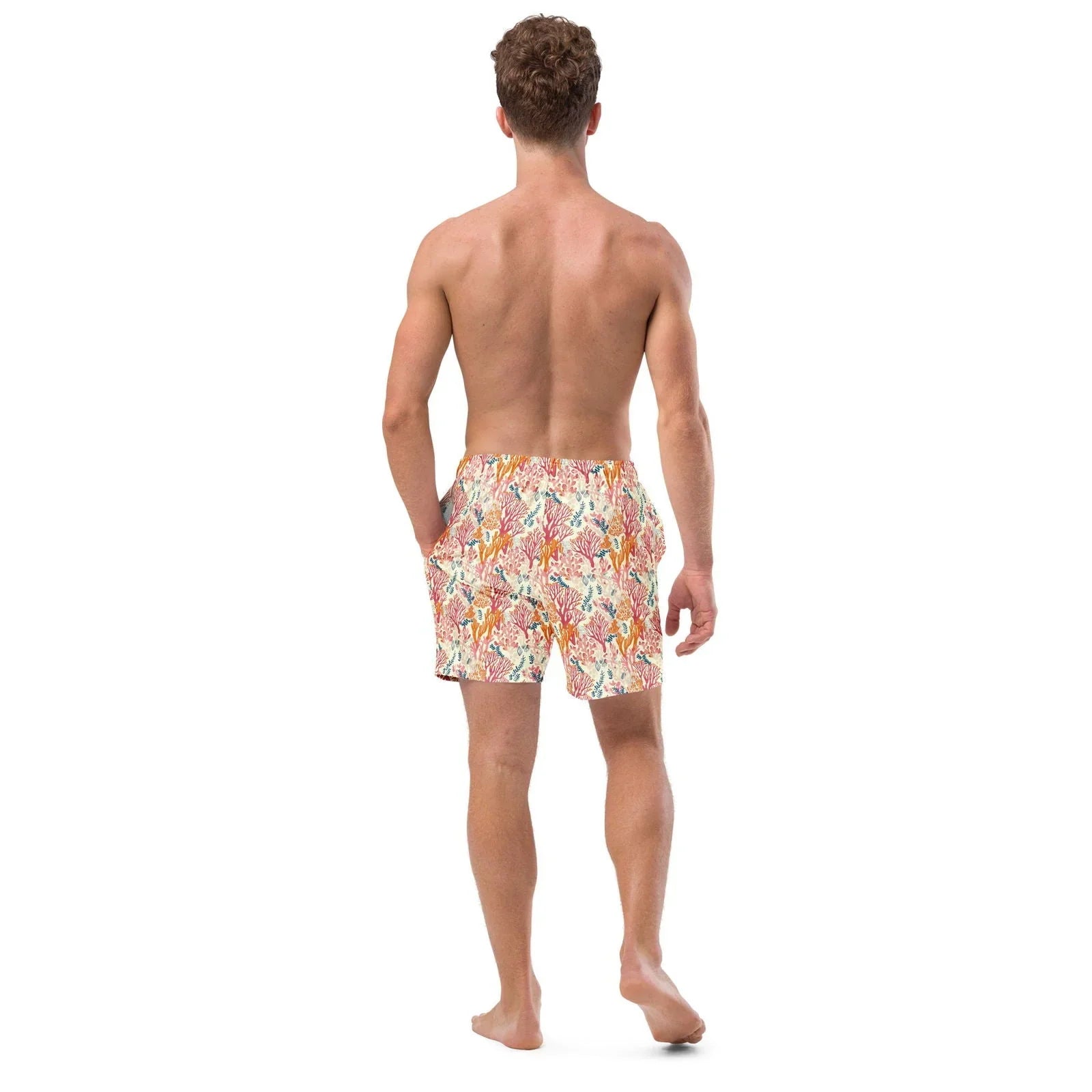Coral Reef Men's Swim Trunks - 