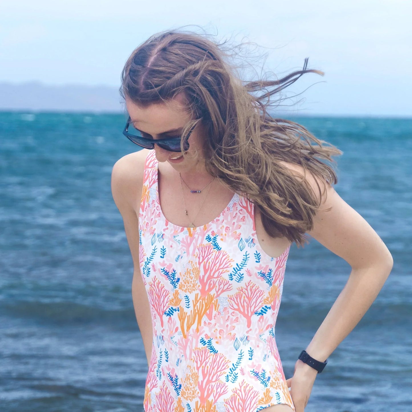 Coral Reef One-Piece Swimsuit - 