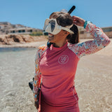 Coral Reef Women's Rash Guard Solid -  - ["coral","Coral Reef","rash guard","women"]