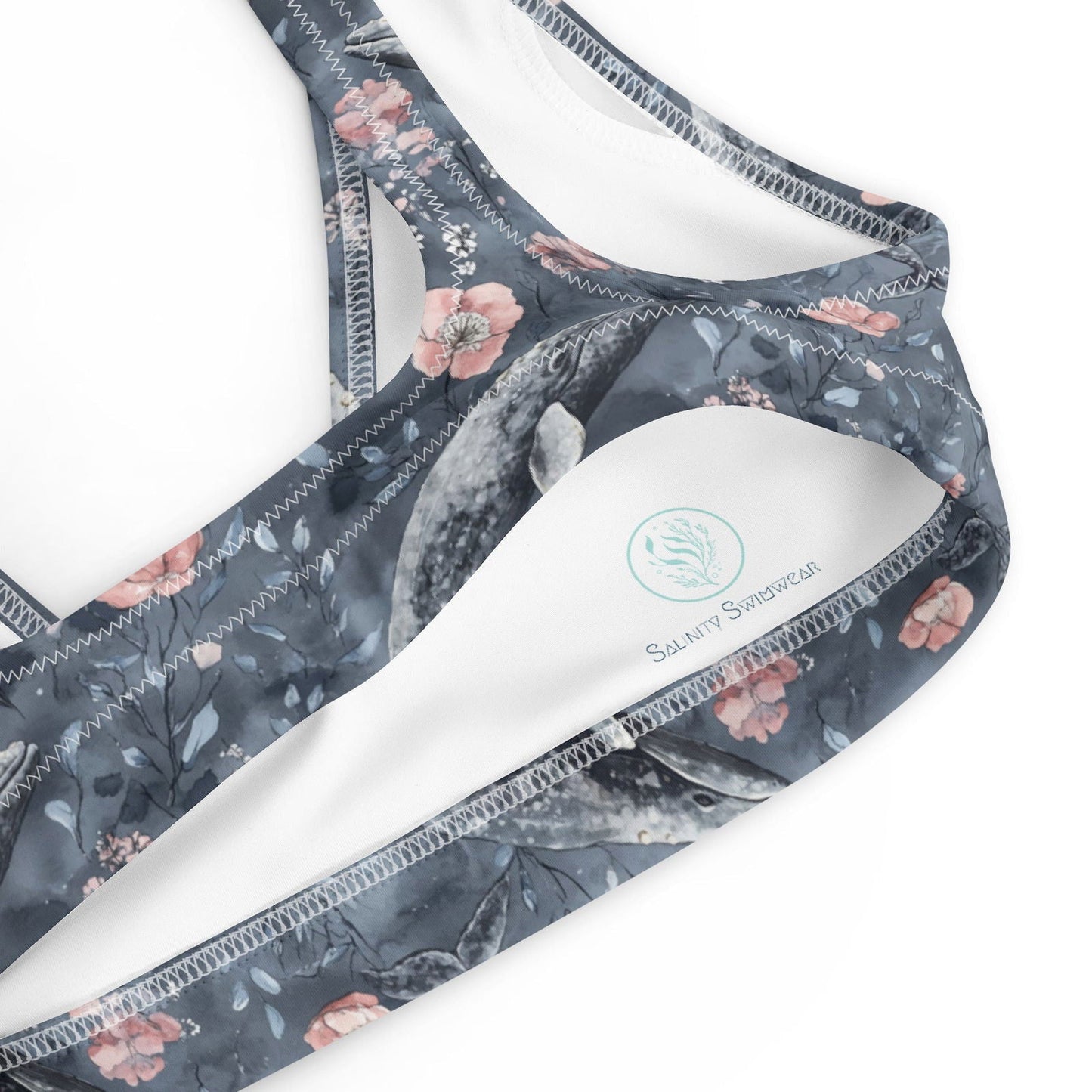 Dusky Gray Whale Eco Bikini Top - 