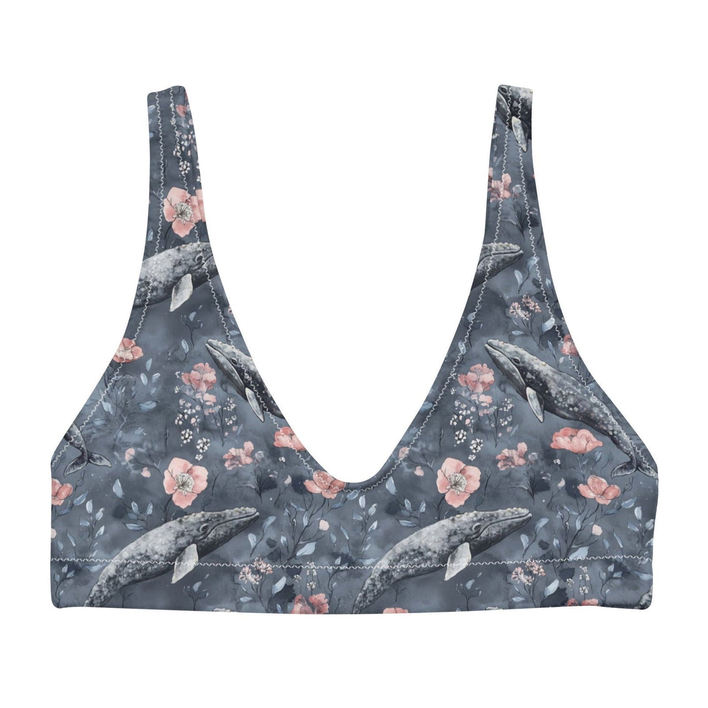 Dusky Gray Whale Eco Bikini Top - 