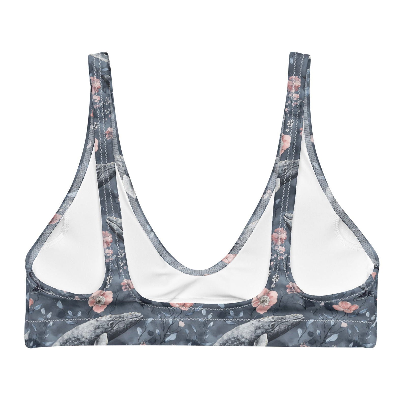 Dusky Gray Whale Eco Bikini Top - 