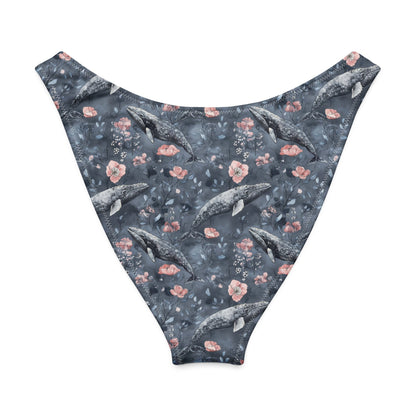Dusky Gray Whale Eco High-Leg Cheeky Bikini Bottom - 