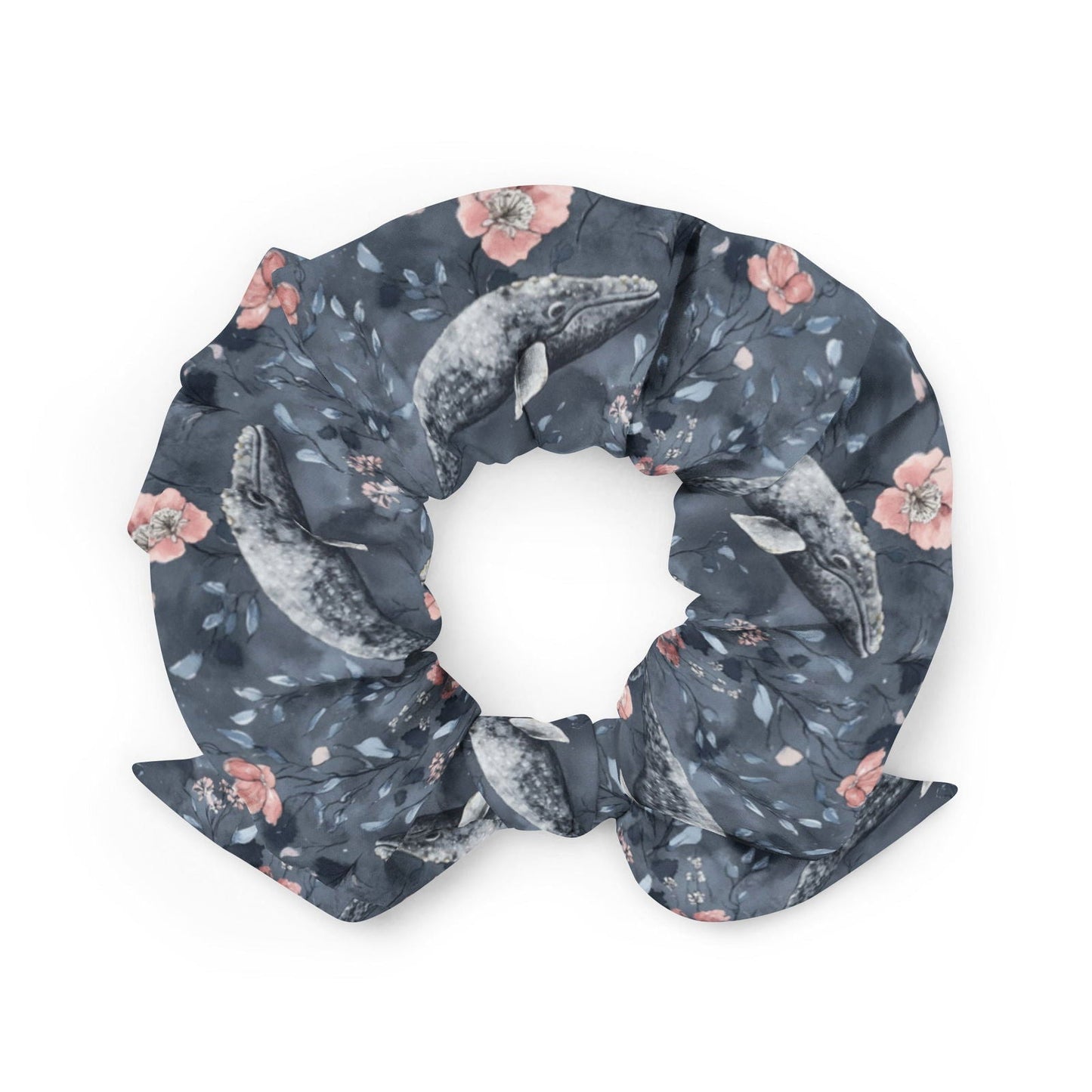 Dusky Gray Whale Eco-Scrunchie - 