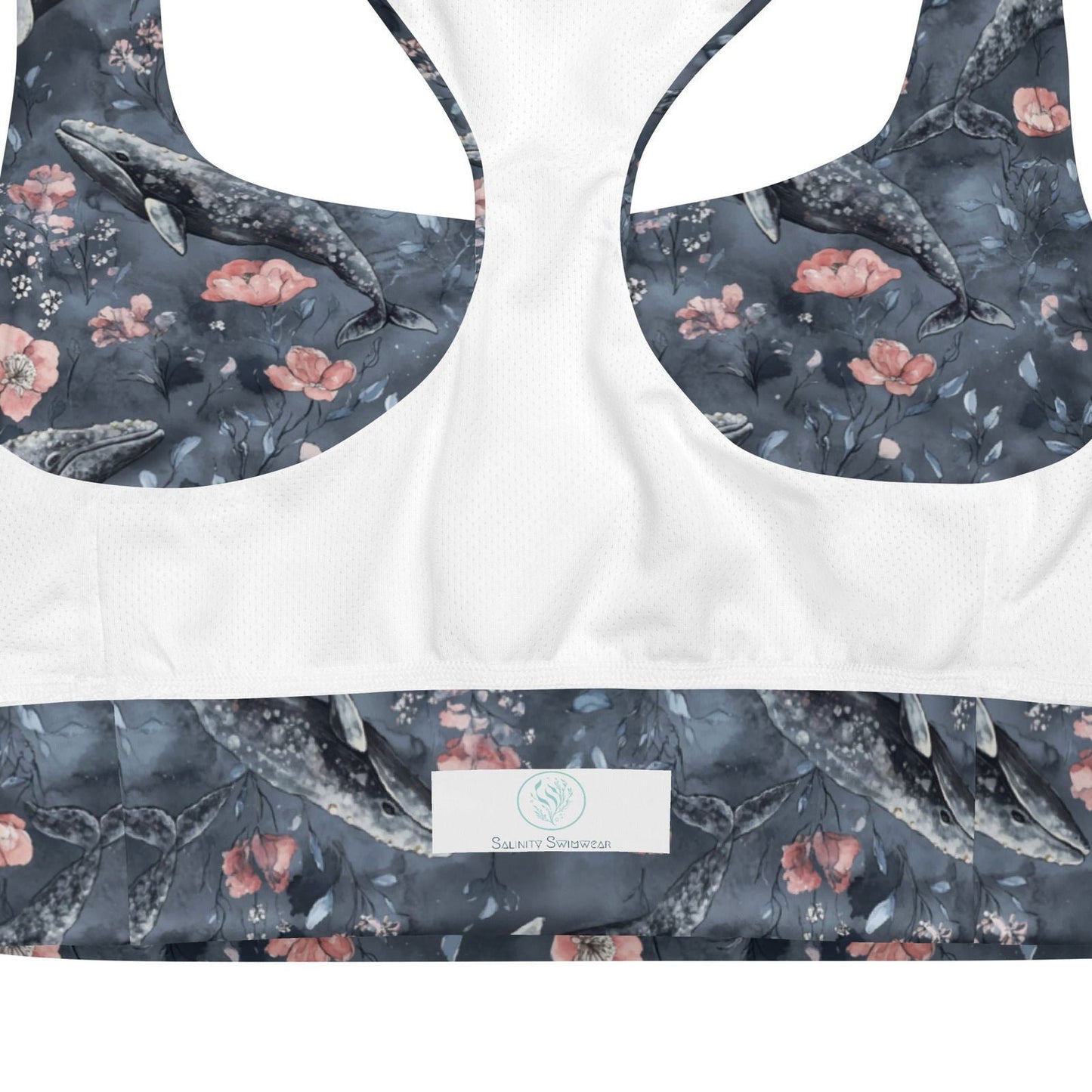 Dusky Gray Whale Eco Sports Bra Top - 