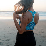 Dusky Gray Whale Eco Sports Bra Top -  - ["Dusky Gray Whale","swim","whale","women"]