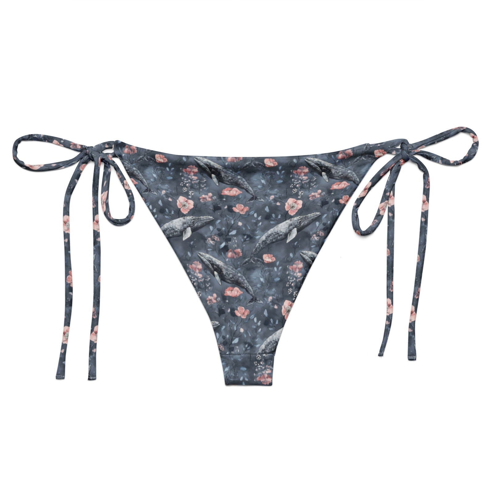 Dusky Gray Whale Eco String Bikini Bottom - 
