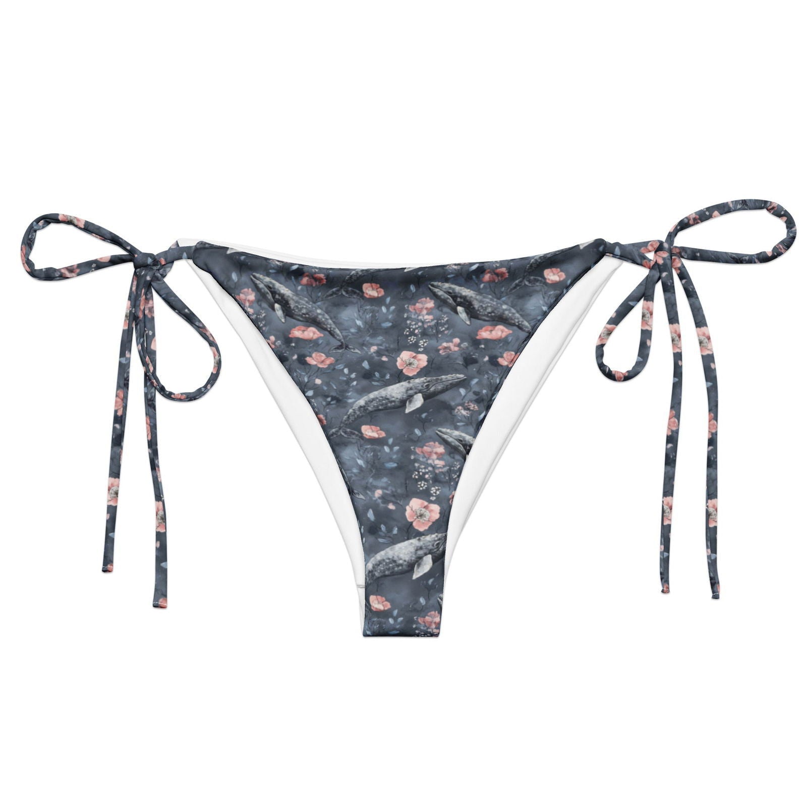 Dusky Gray Whale Eco String Bikini Bottom - 