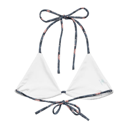 Dusky Gray Whale Eco String Bikini Top - 