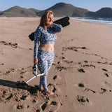 Dusky Gray Whale Eco Swim Leggings With Pockets -  - ["Dusky Gray Whale","leggings","whale","women"]