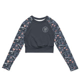 Moonlight Manta Eco Cropped Rash Guard Solid -  - ["Moonlight Manta","rash guard","ray","Wildlife","women"]