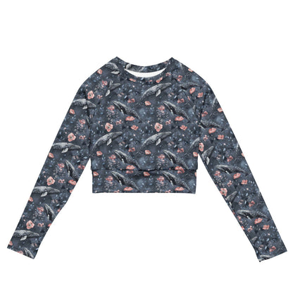 Dusky Gray Whale Eco Cropped Rash Guard - 