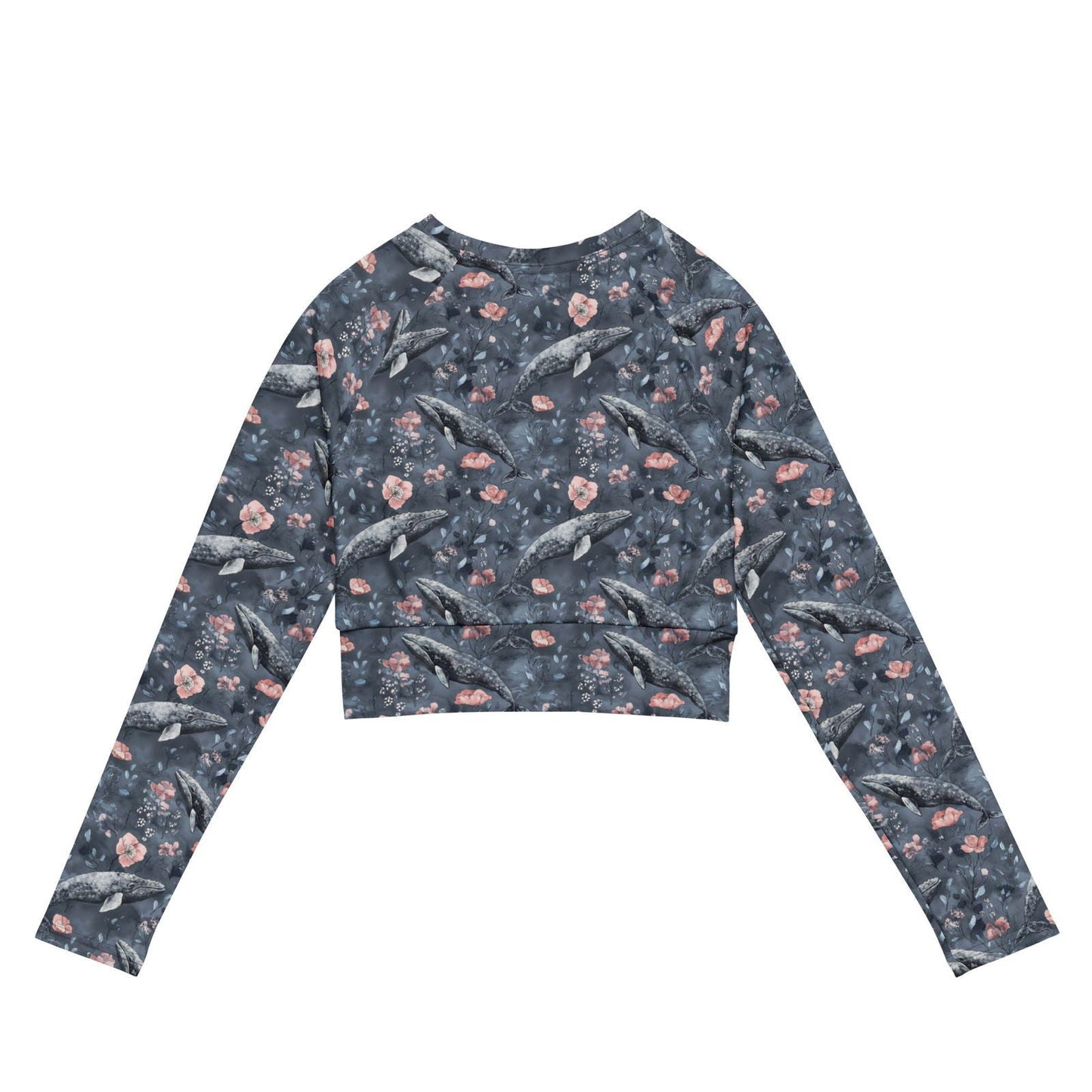 Dusky Gray Whale Eco Cropped Rash Guard - 