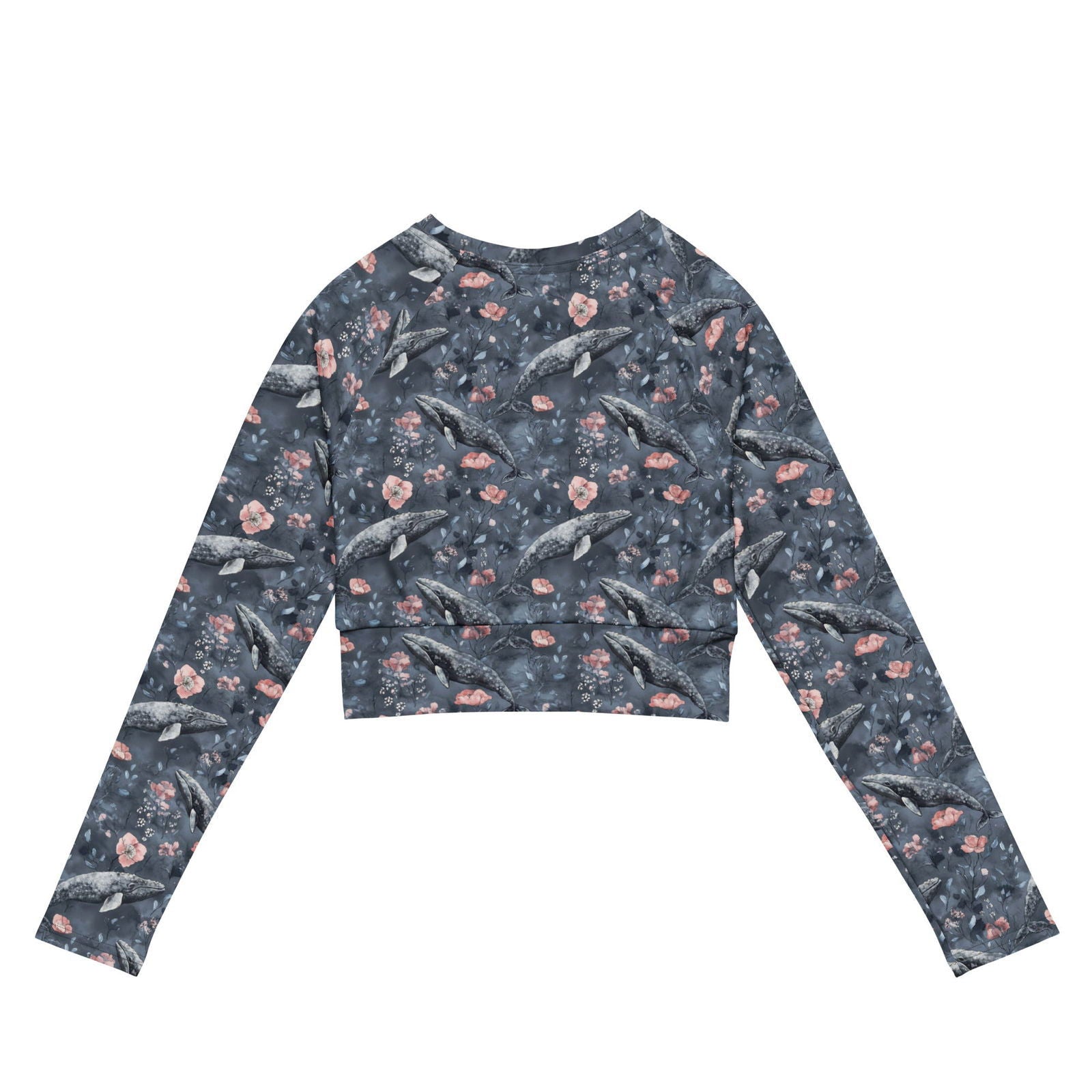 Dusky Gray Whale Eco Cropped Rash Guard - 