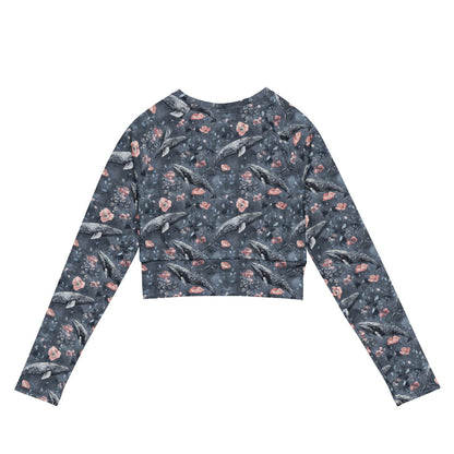 Dusky Gray Whale Eco Cropped Rash Guard - 