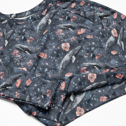 Dusky Gray Whale Eco Cropped Rash Guard - 
