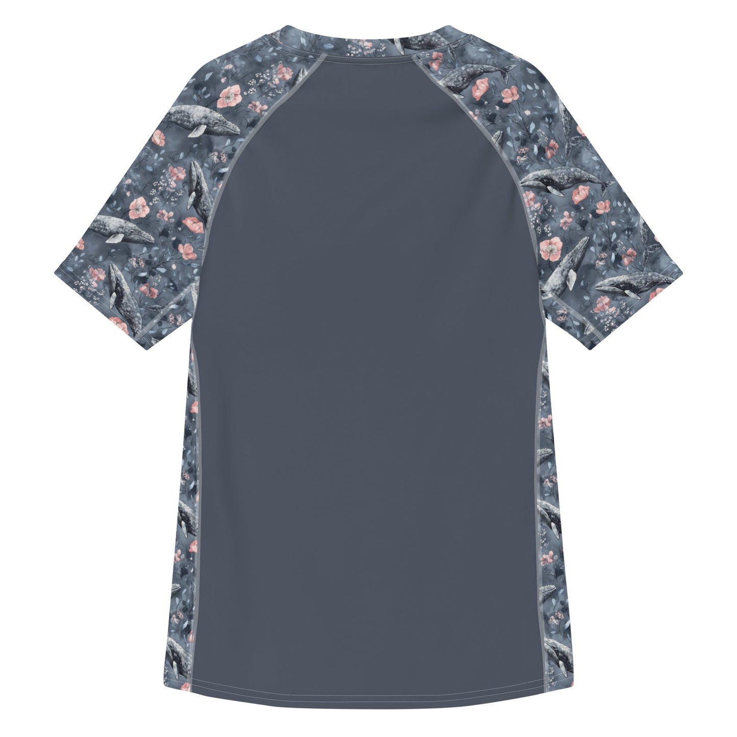 Dusky Gray Whale Men’s Short Sleeve Swim Shirt - 