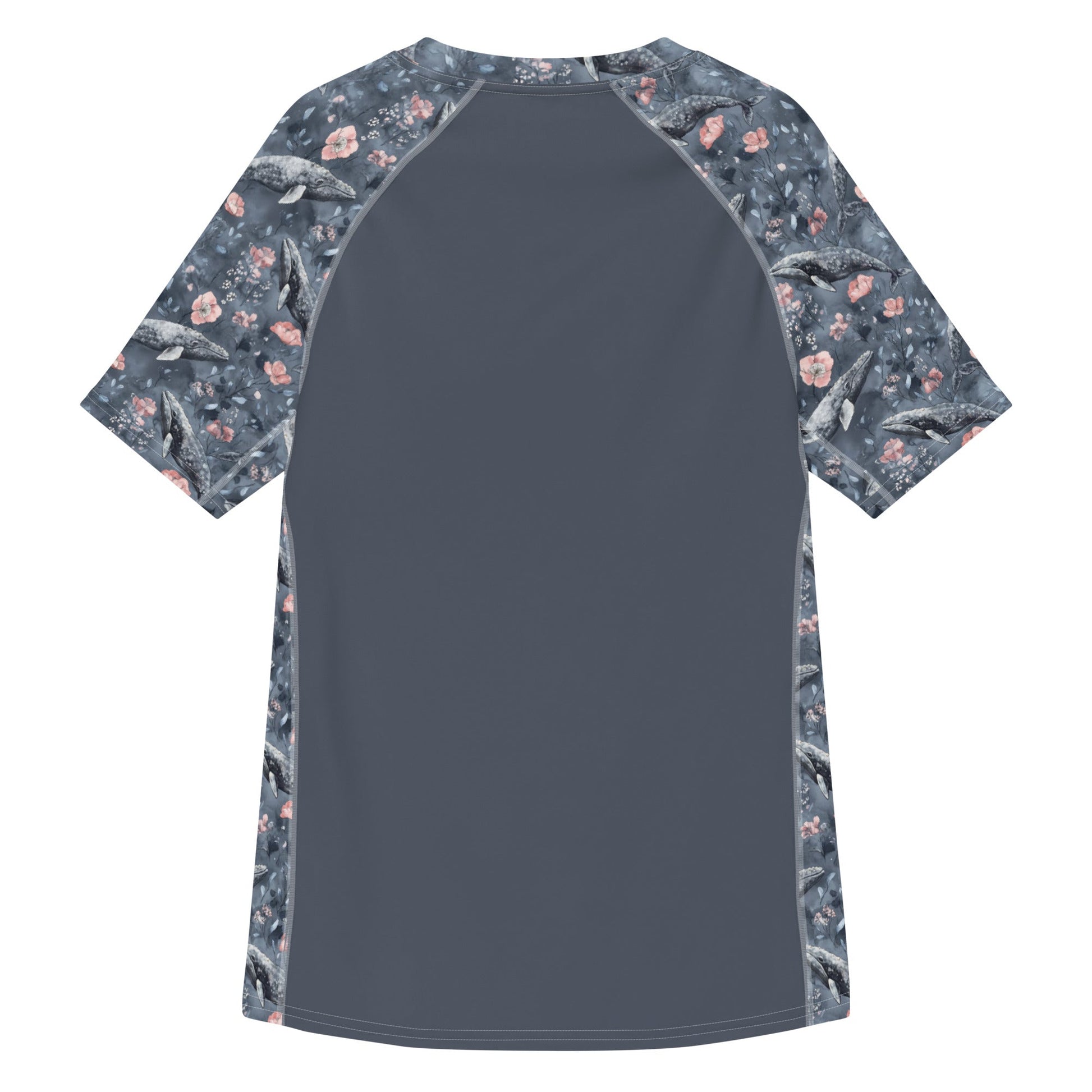 Dusky Gray Whale Men’s Short Sleeve Swim Shirt - 
