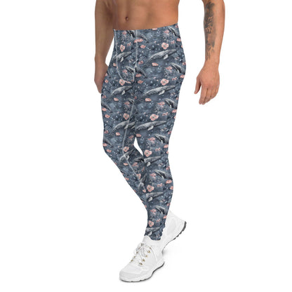 Dusky Gray Whale Men's Swim Leggings - 