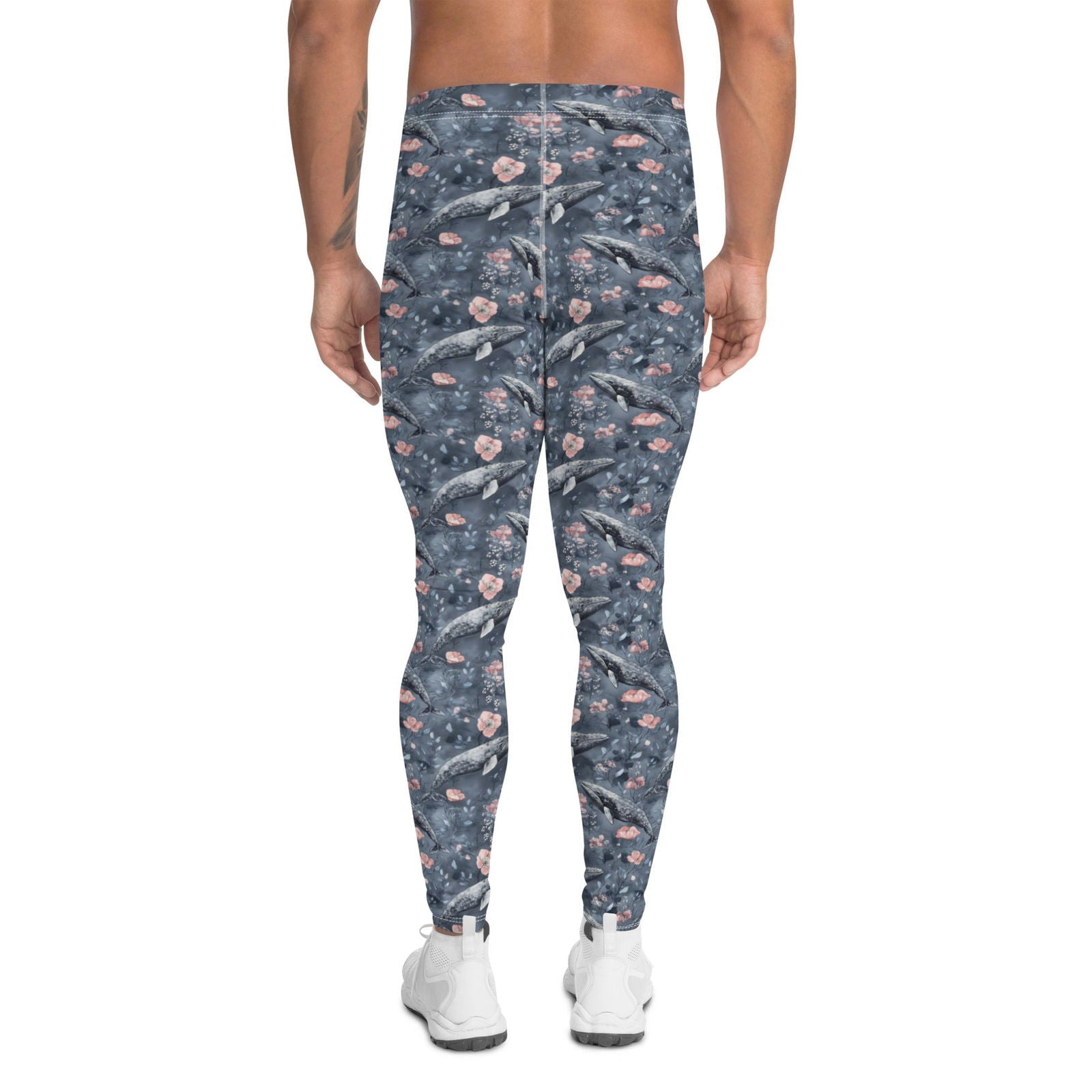 Dusky Gray Whale Men's Swim Leggings - 