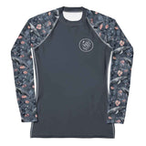 Seascape Dolphin Women's Rash Guard Solid -  - ["dolphin","rash guard","Seascape Dolphin","Wildlife","women"]