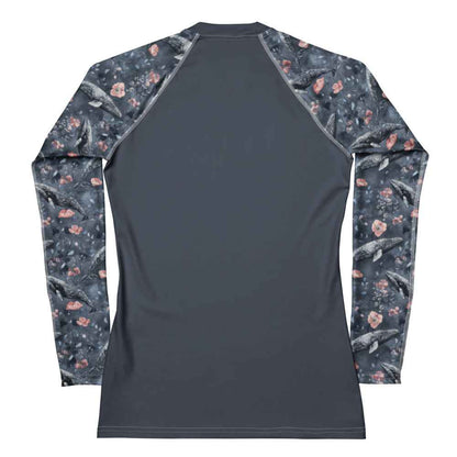 Dusky Gray Whale Women's Rash Guard Solid - 