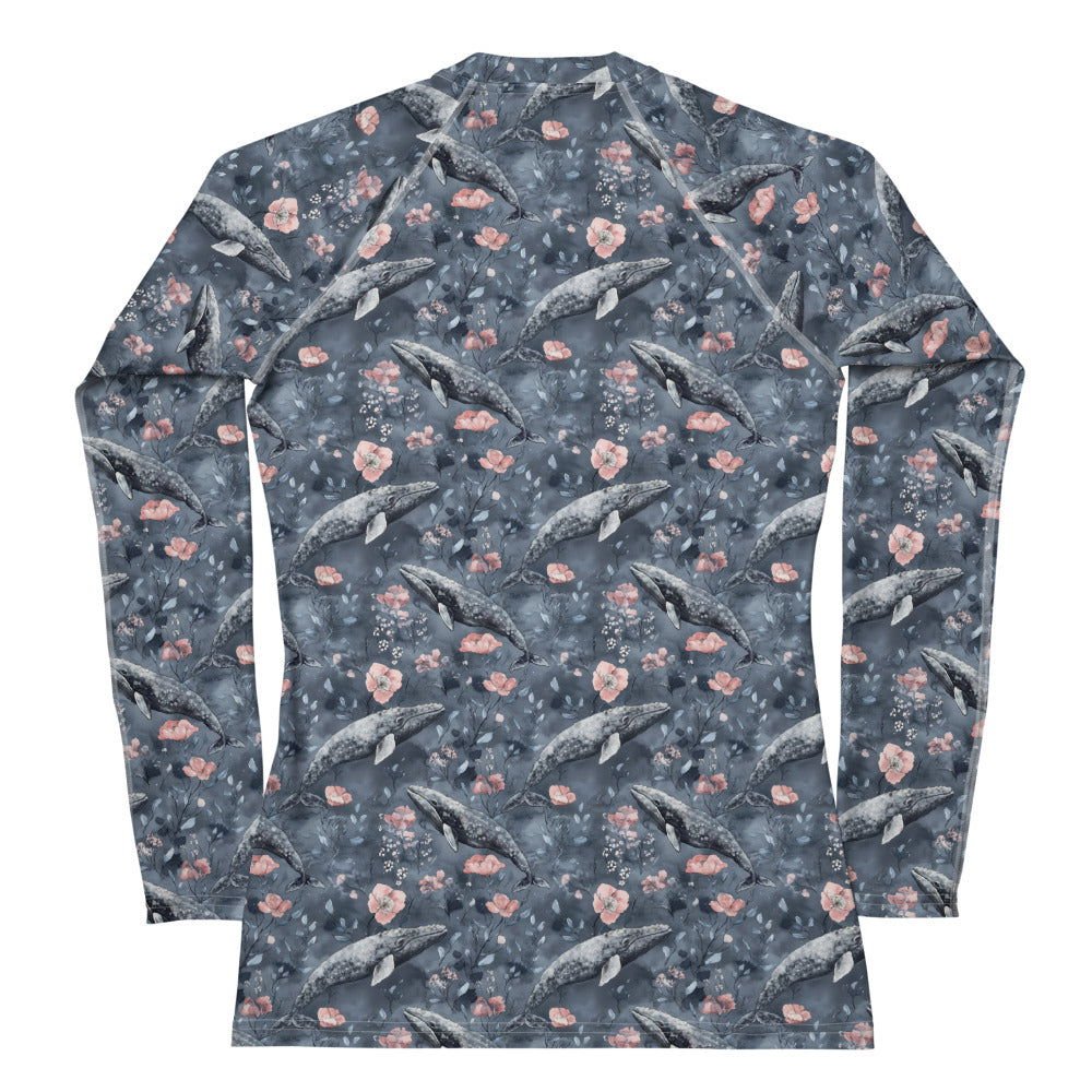 Dusky Gray Whale Women's Rash Guard - 