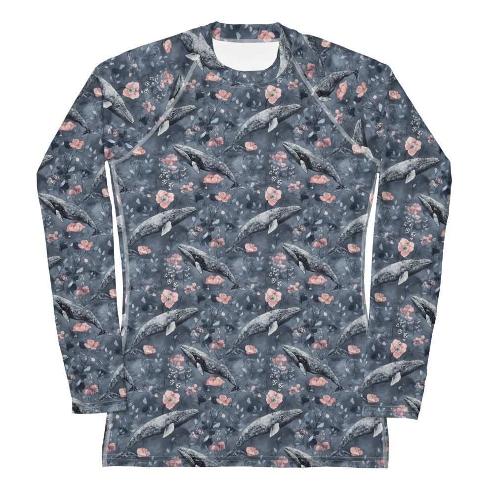 Dusky Gray Whale Women's Rash Guard - 