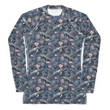 Dusky Gray Whale Women's Rash Guard -  - ["Dusky Gray Whale","rash guard","whale","women"]