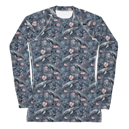 Dusky Gray Whale Women's Rash Guard - 