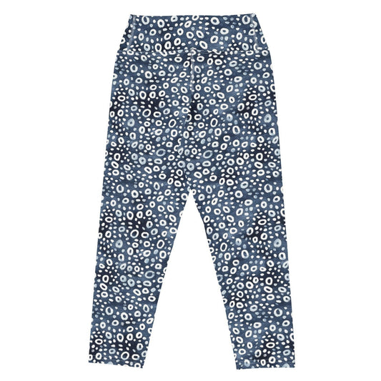 Whale Shark Mosaic Capri Swim Leggings - 