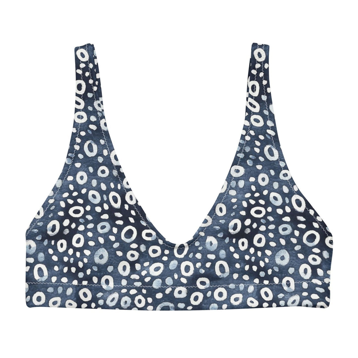 Whale Shark Mosaic Eco Bikini Top - 