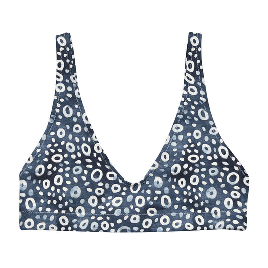 Whale Shark Mosaic Eco Bikini Top - 