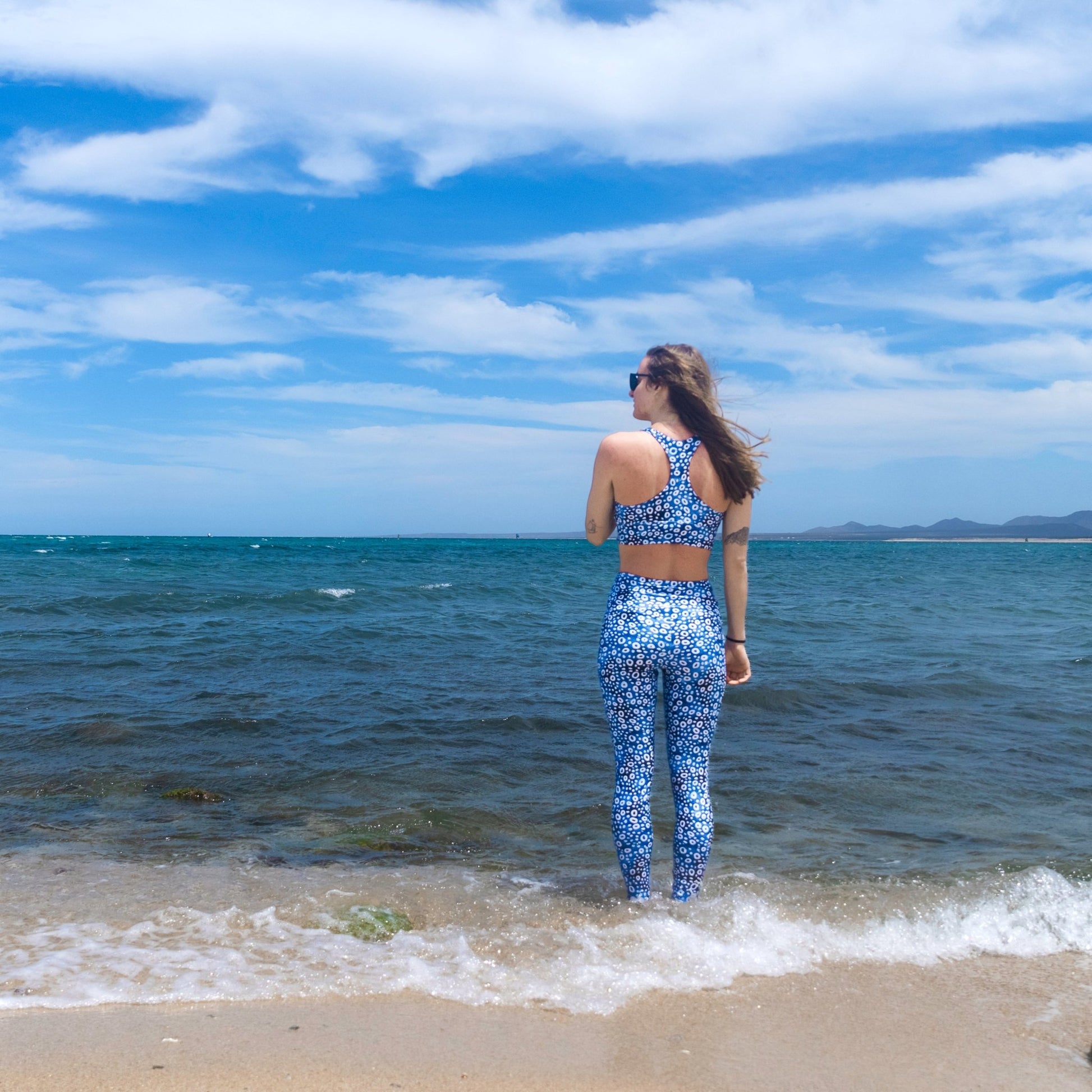 Eagle Ray Spots Eco Swim Leggings With Pockets - 