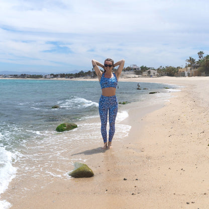 Eagle Ray Spots Eco Swim Leggings With Pockets - 